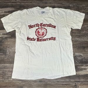 Vintage NC State University Tee - Stedman Hi Cru - Made USA - Size L